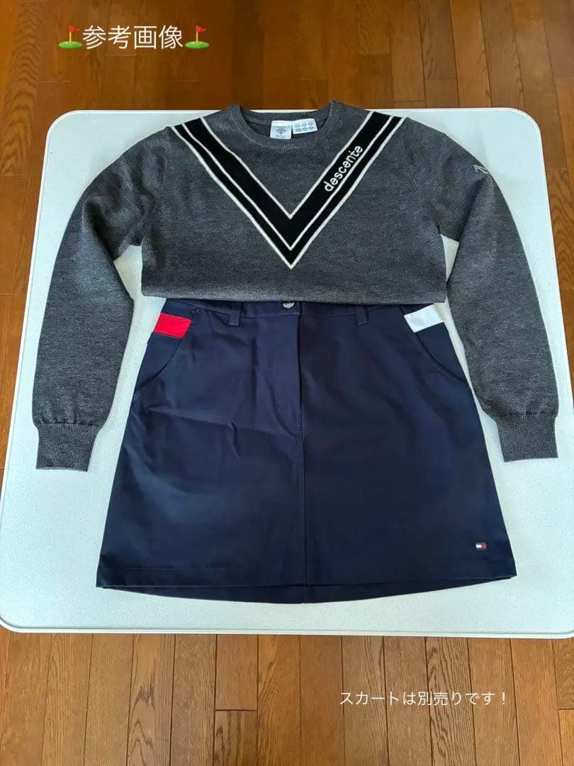 美品 DESCENTE デサント ゴルフ グレー セーター Mサイズ