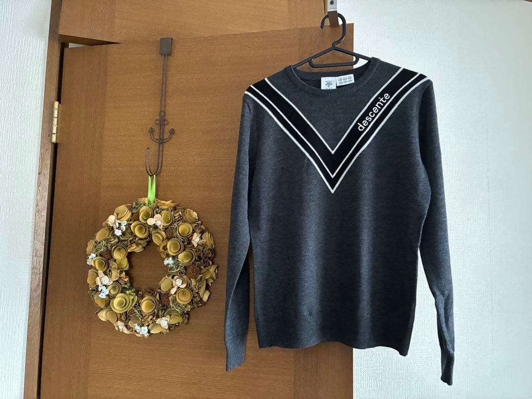 美品 DESCENTE デサント ゴルフ グレー セーター Mサイズ