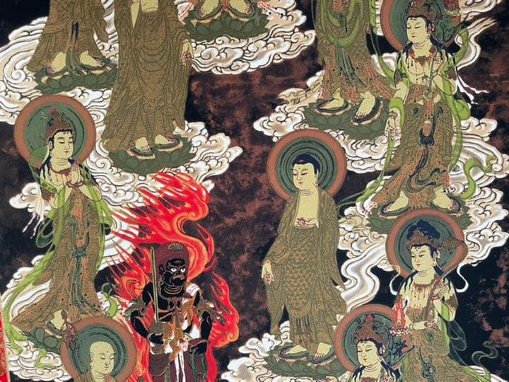 印刷　十三佛図　セリグラフ　箱付　23／300