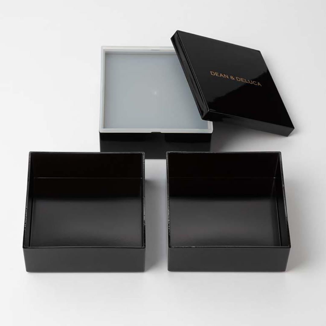 完売品　新品　ディーンアンドデルーカ　三段重　総黒ツヤ仕上＜数量限定＞