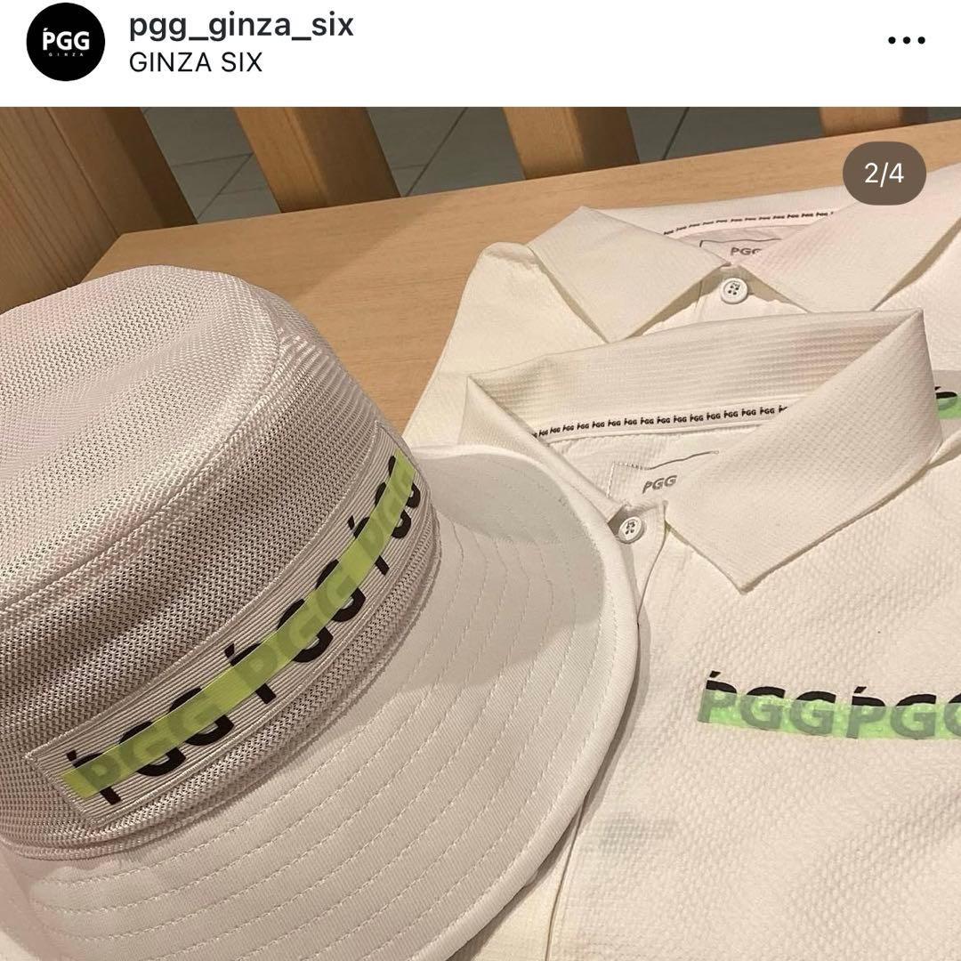 【PGG】Nyドビーストレッチ スカート　ポロシャツ　 セットアップ　帽子付き