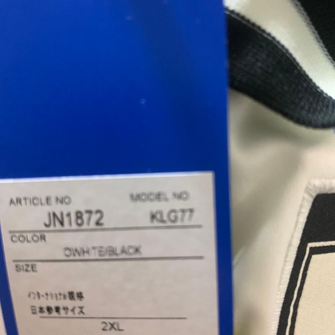 ジ*ジ様 adidas 日本代表 ストライプシャツ ホワイト