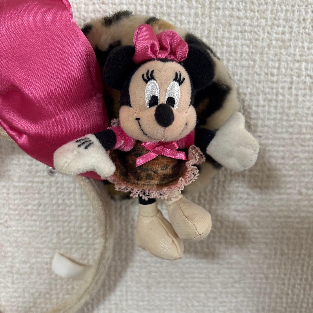ミニーマウス ヒョウ柄カチューシャ ミニーちゃん ディズニー