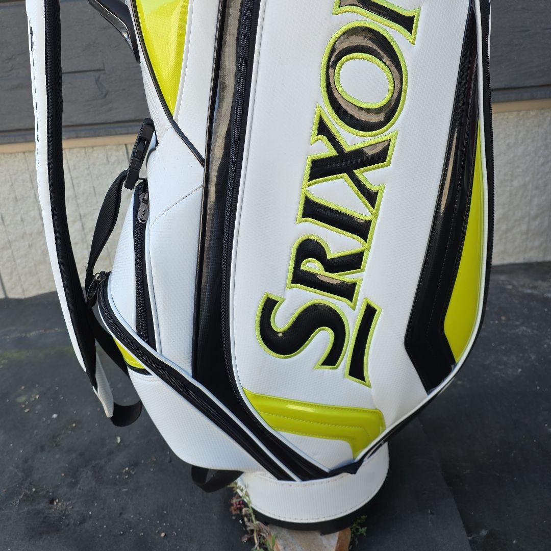 Srixon キャディバッグ ホワイト/イエロー