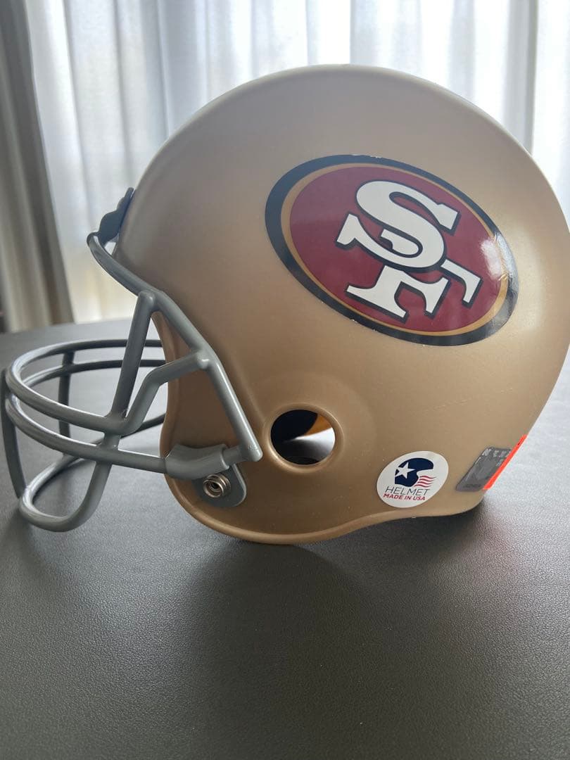 Franklin SF49ersアメリカンフットボール ヘルメット ゴールド