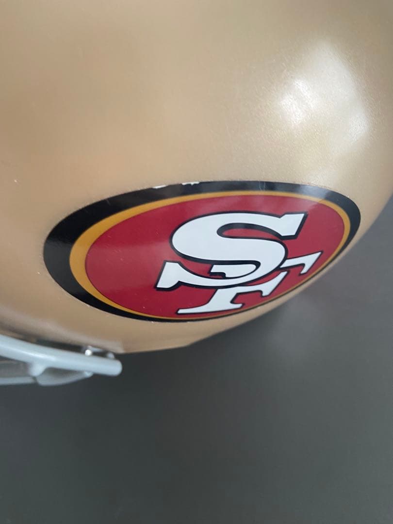 Franklin SF49ersアメリカンフットボール ヘルメット ゴールド