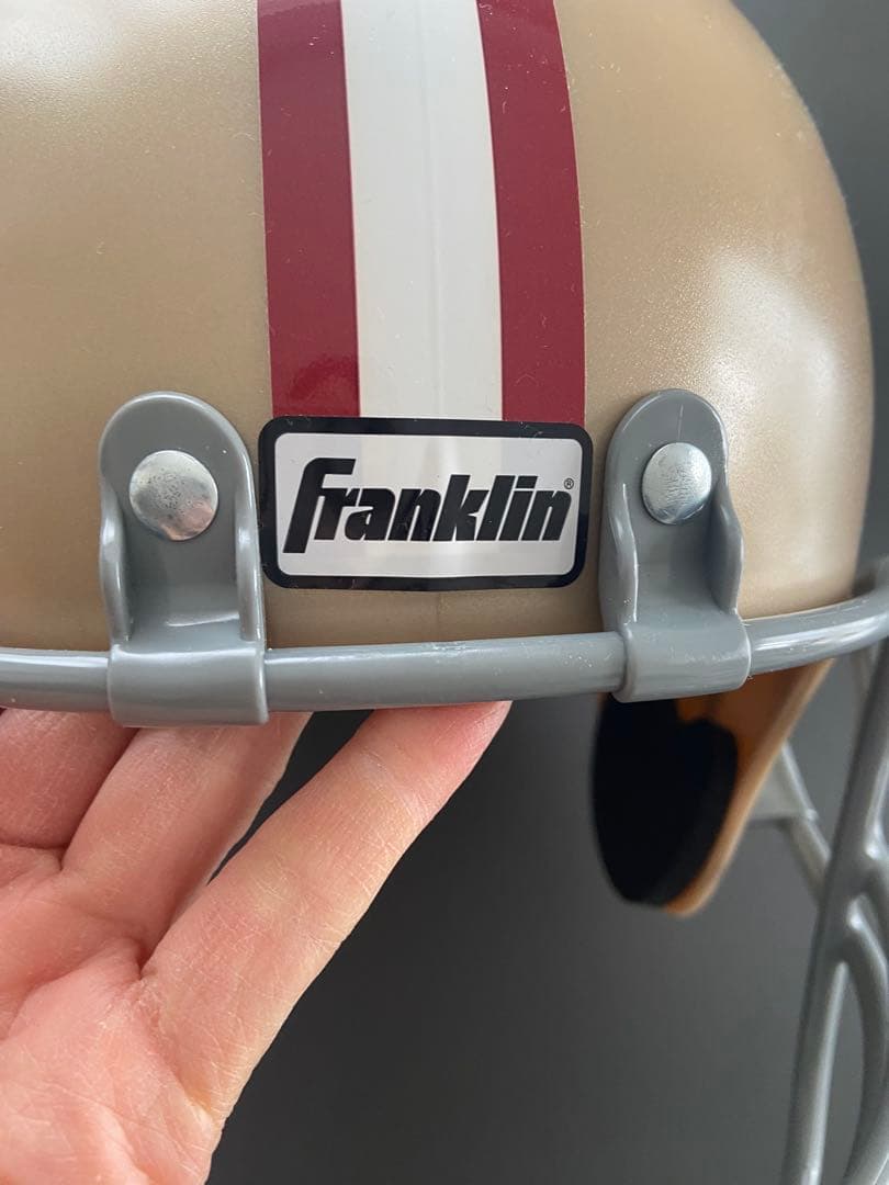 Franklin SF49ersアメリカンフットボール ヘルメット ゴールド