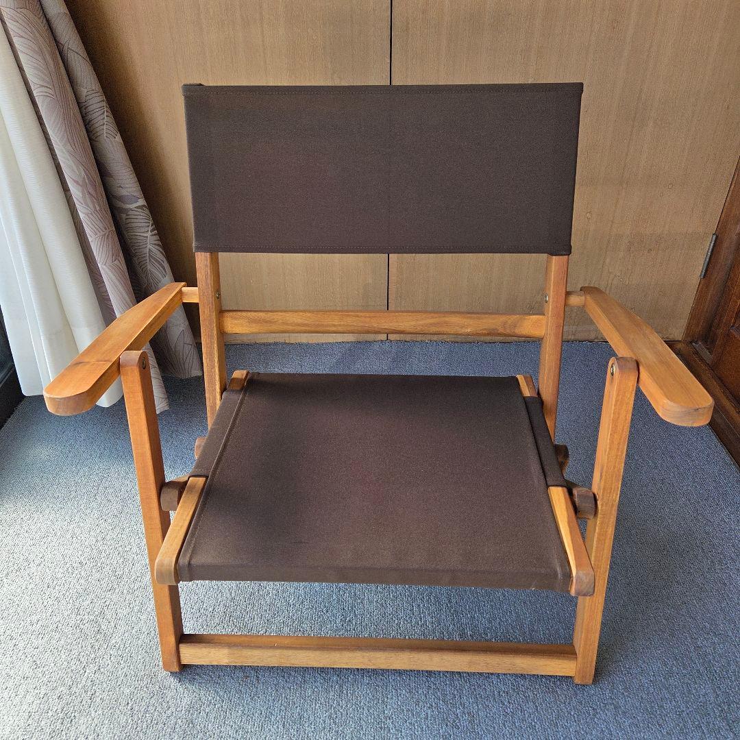ニトリ木製アウトドアチェア（グリーン、ブラウン、ネイビー）2990円