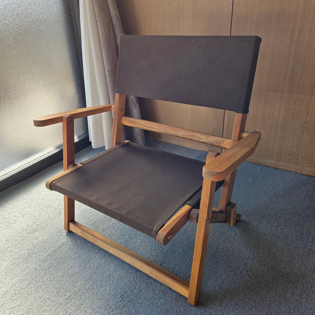 ニトリ木製アウトドアチェア（グリーン、ブラウン、ネイビー）2990円