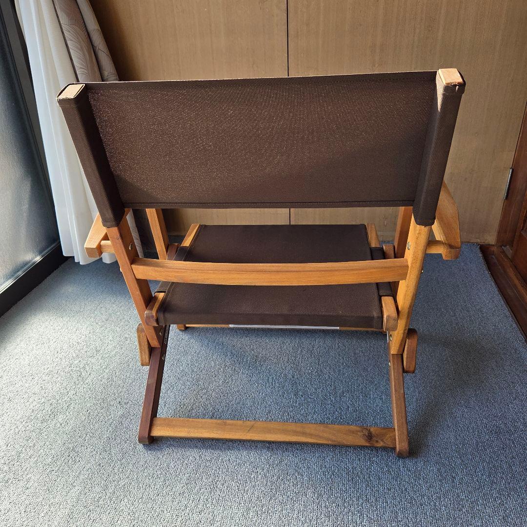 ニトリ木製アウトドアチェア（グリーン、ブラウン、ネイビー）2990円