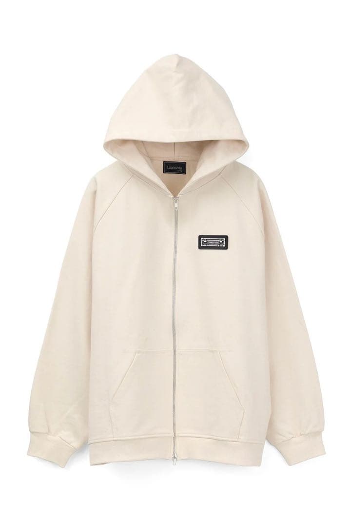 Luamoda Plate Sweat Hoodie アイボリー