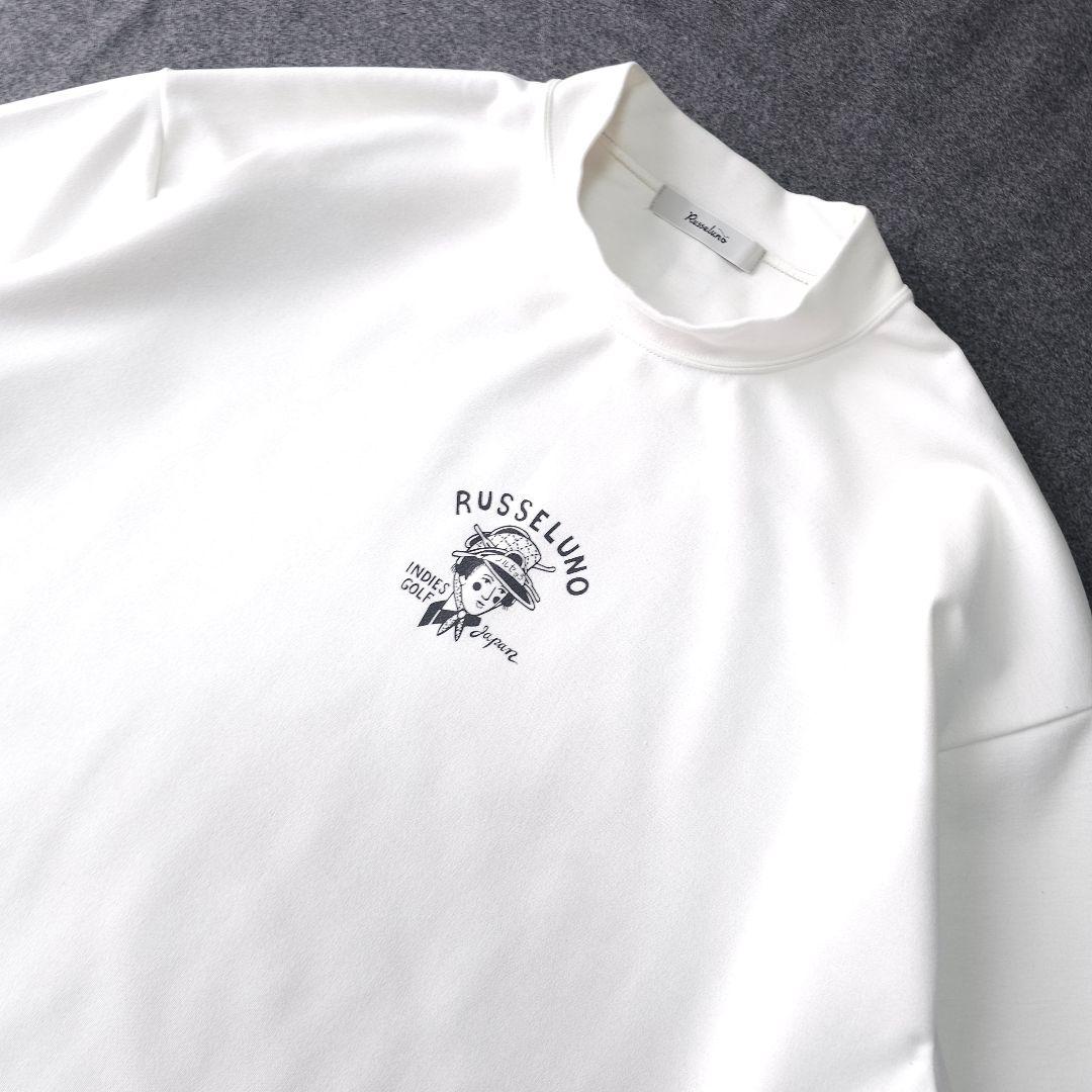 2着セット ラッセルノ 春ニットセーター×モックネックシャツ 7 2XL 3L