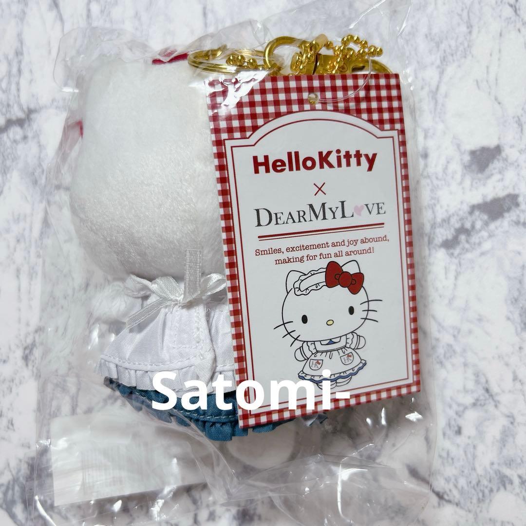 夢展望 サンリオ　エプロンぬいぐるみキーチェーン(ハローキティ)