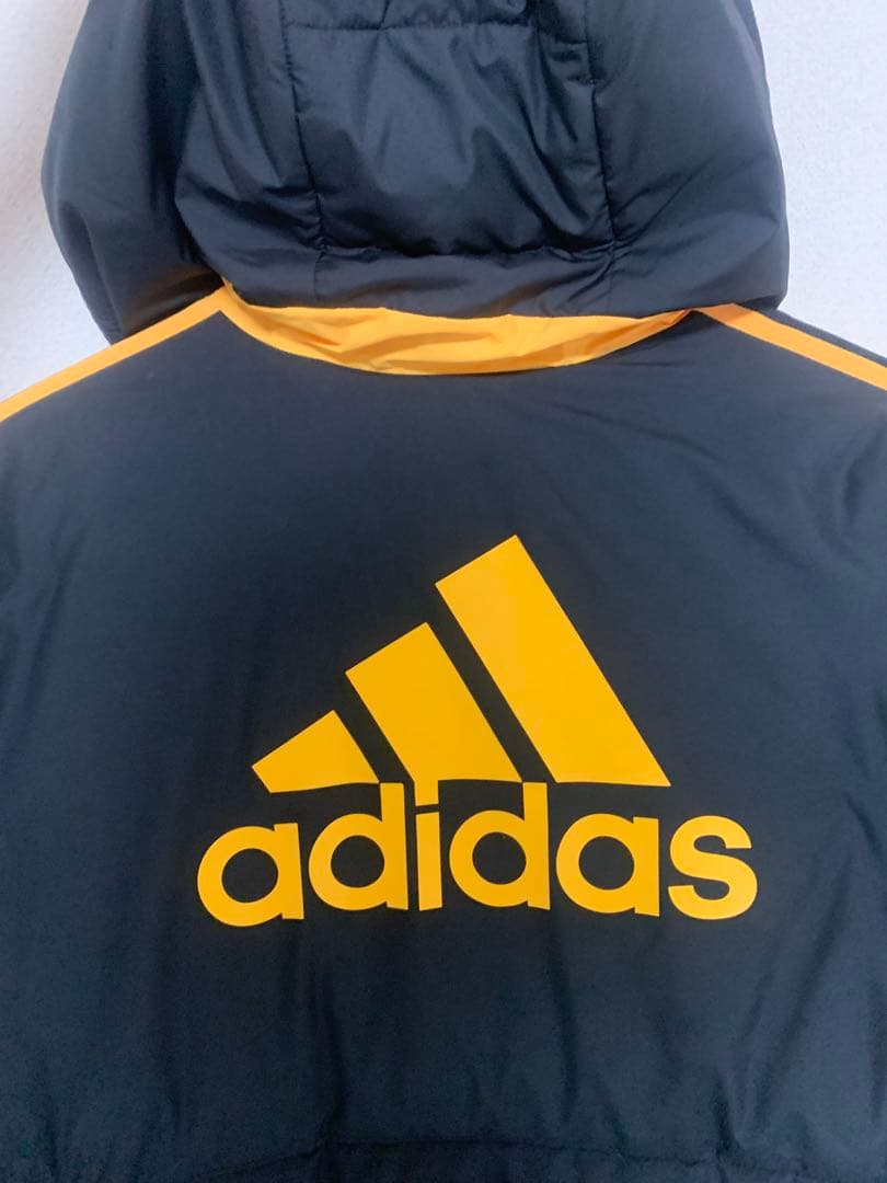 adidas TIRO ベンチコート ブラック×ソーラーゴールド 【美品】