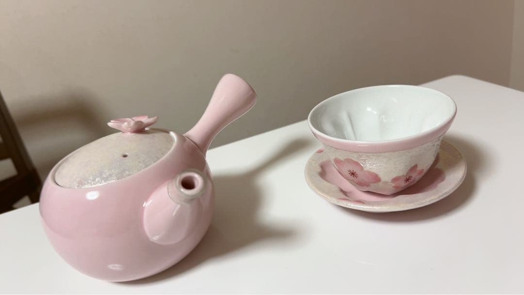 虹彩桜　煎茶碗、小皿セット　［別売り急須］