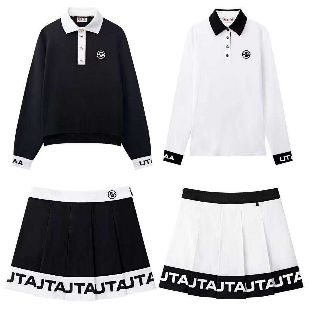 新品　UTAA　ユタ　ゴルフ　トップス＆スカートセット　ホワイト　M