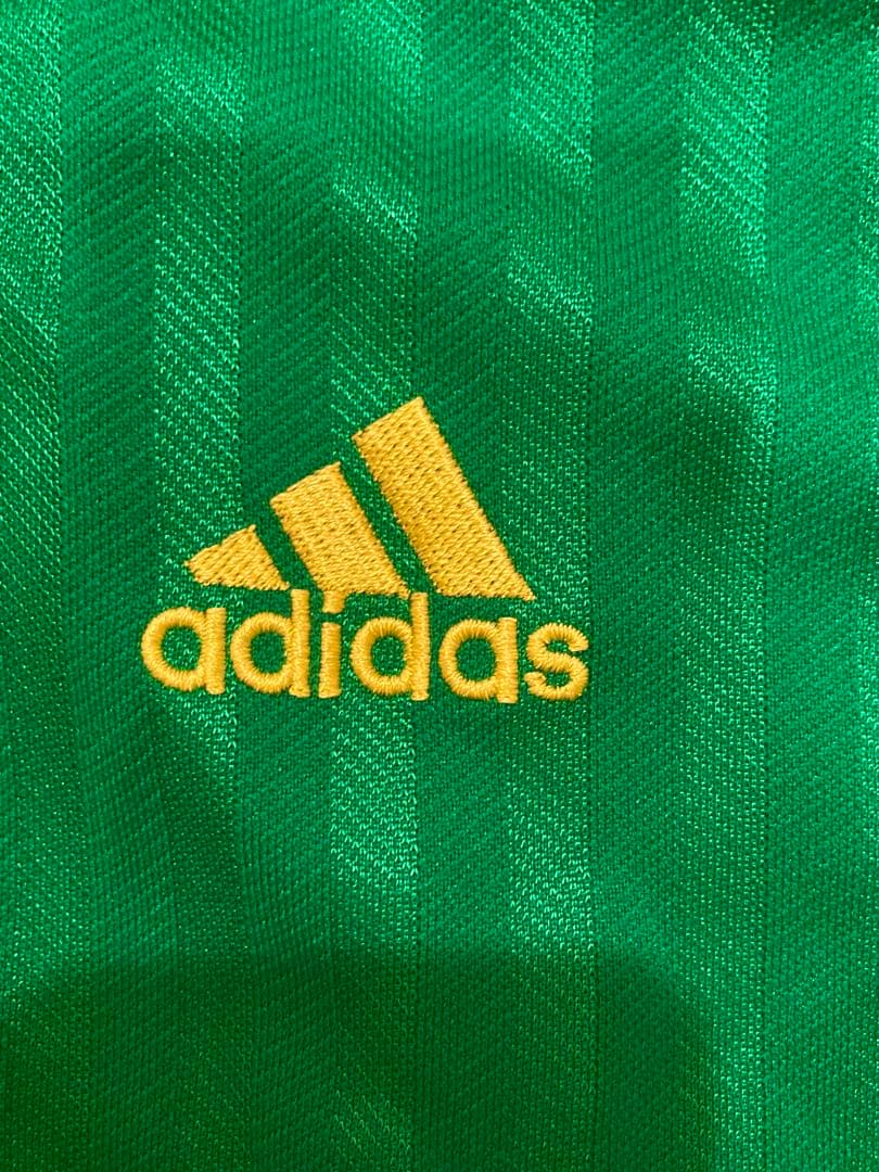 希少adidas ジャージ上下セット Lサイズ グリーン/ネイビーグラデーション