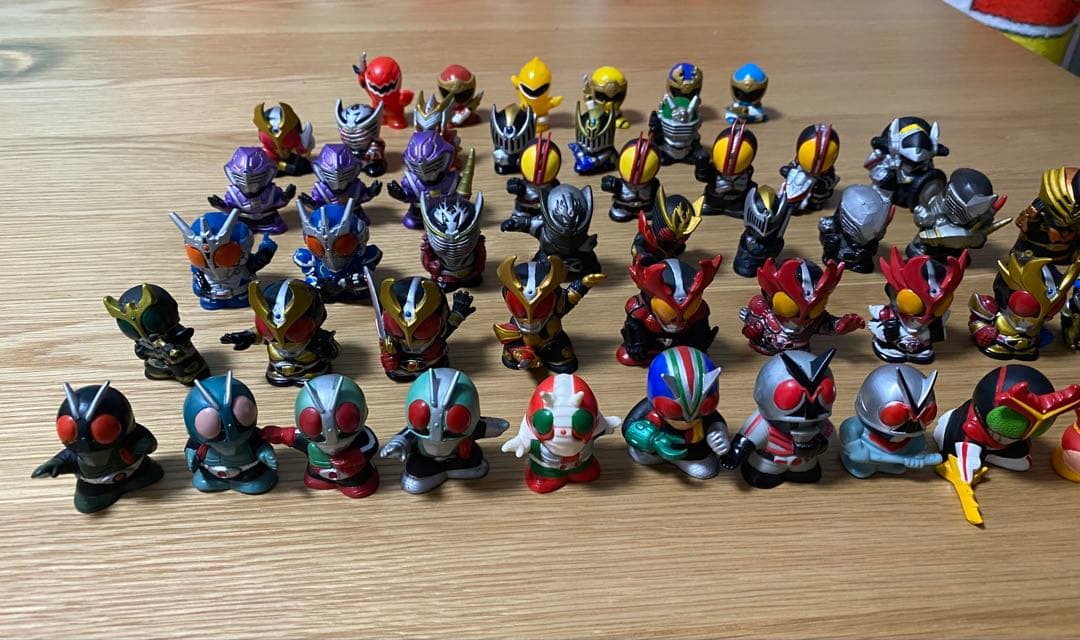 仮面ライダー 指人形　戦隊ヒーロー複数　57体セット
