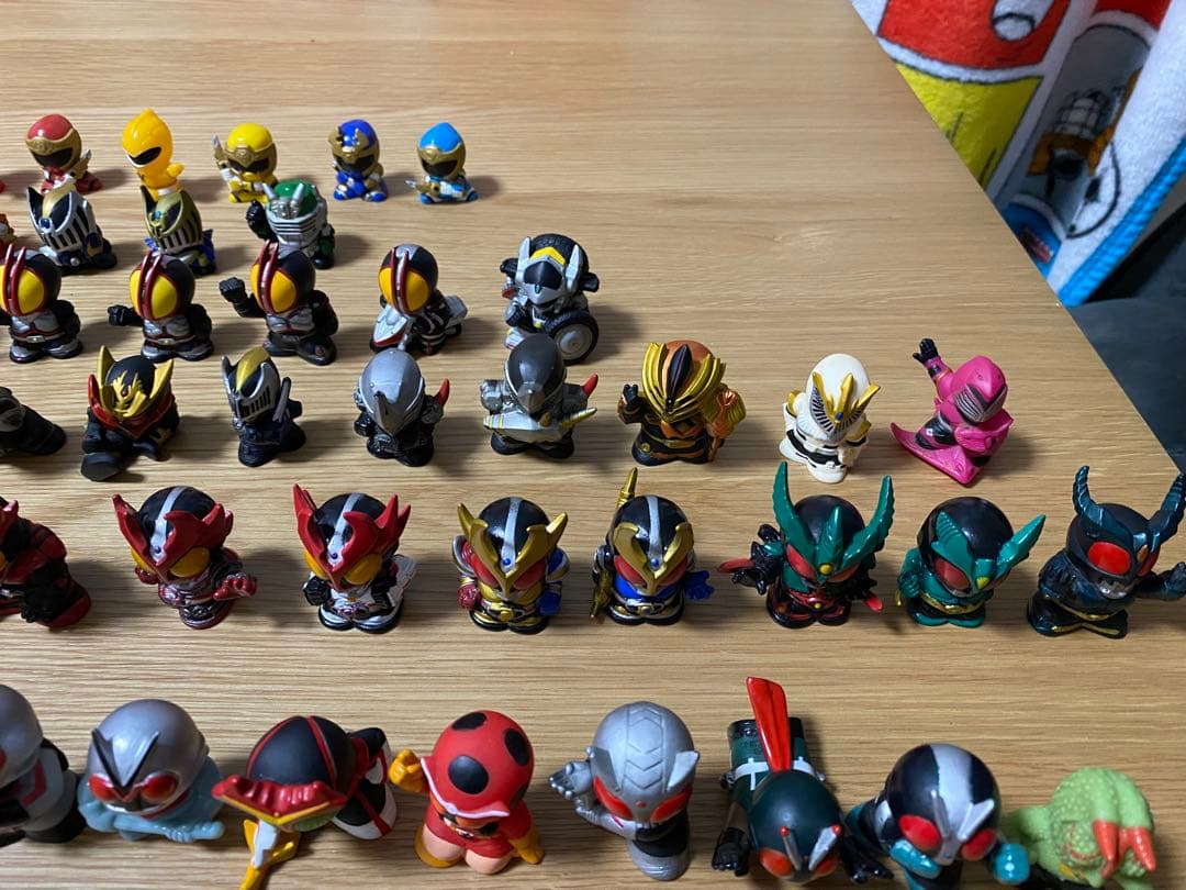 仮面ライダー 指人形　戦隊ヒーロー複数　57体セット