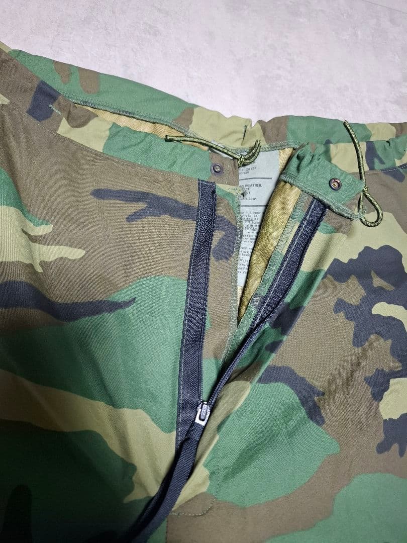 米軍実物 ゴアテックスパンツ 90年製 ウッドランドカモ XL-R