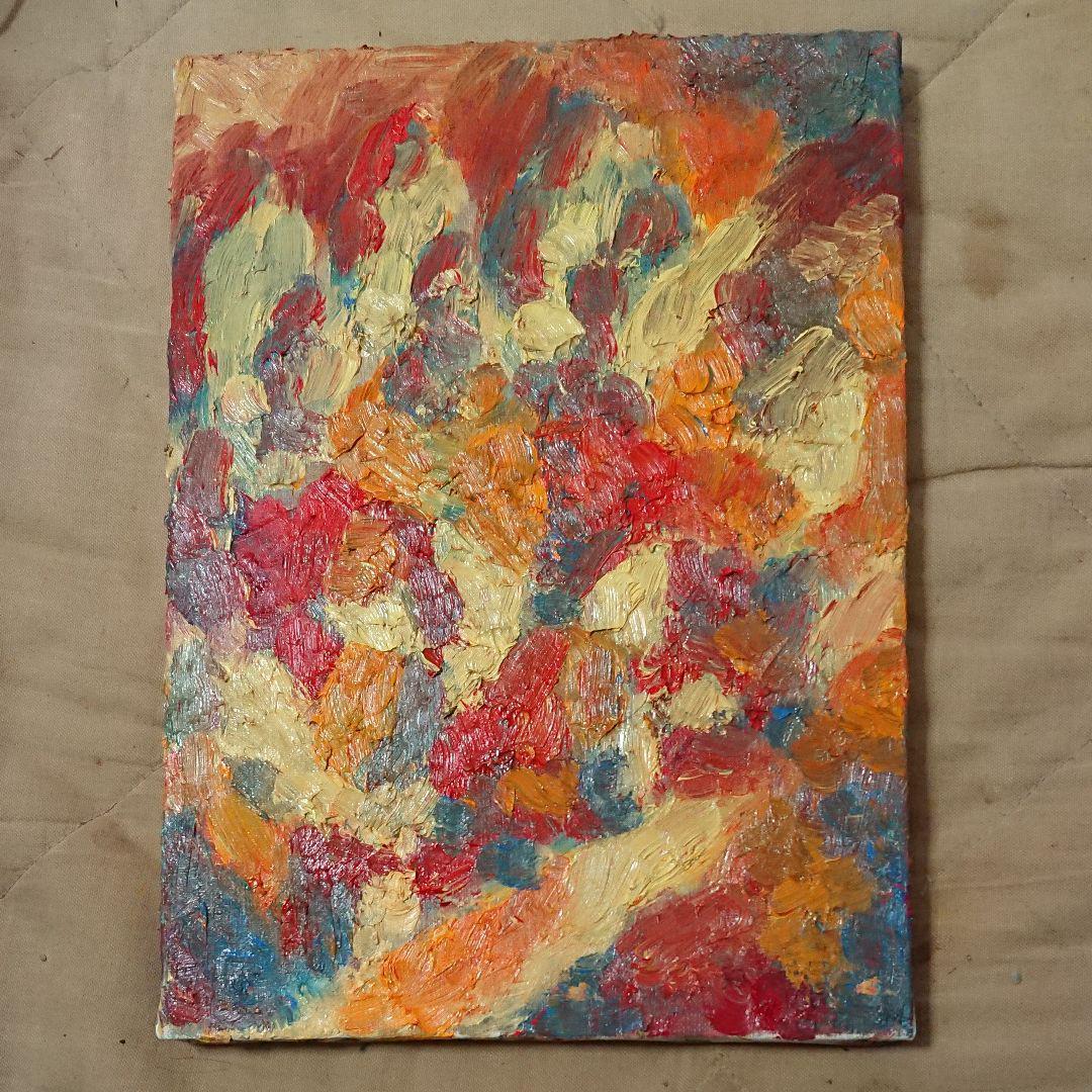 油彩画「地蔵堂」F4