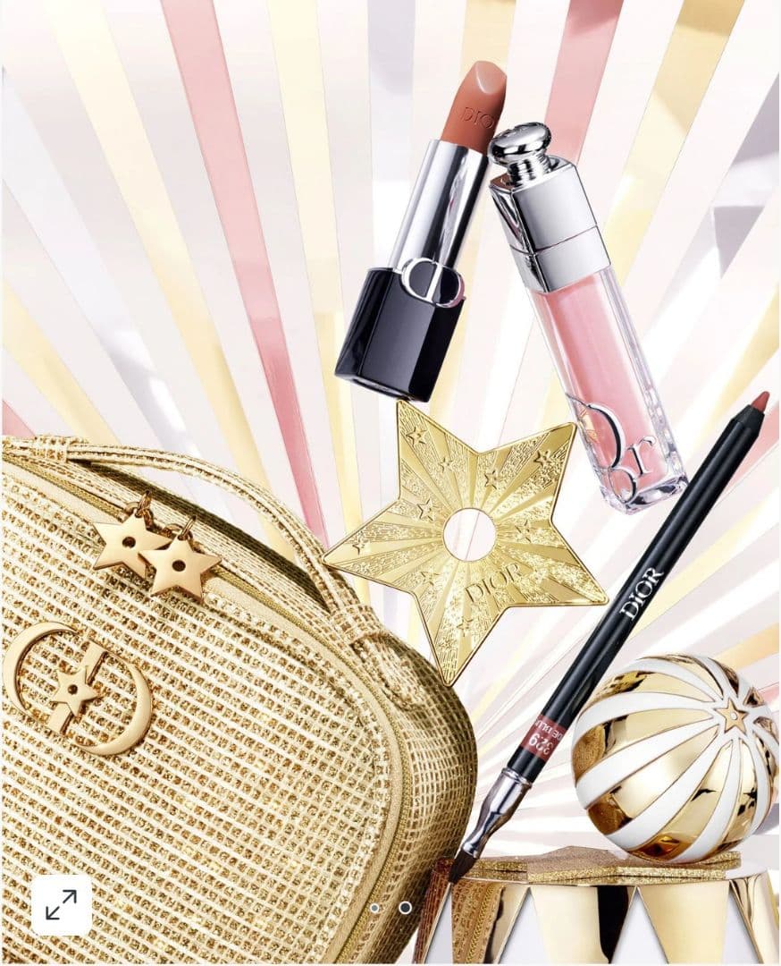 新品未使用品　2025☆ホリデー☆Christian Dior ゴールド ポーチ