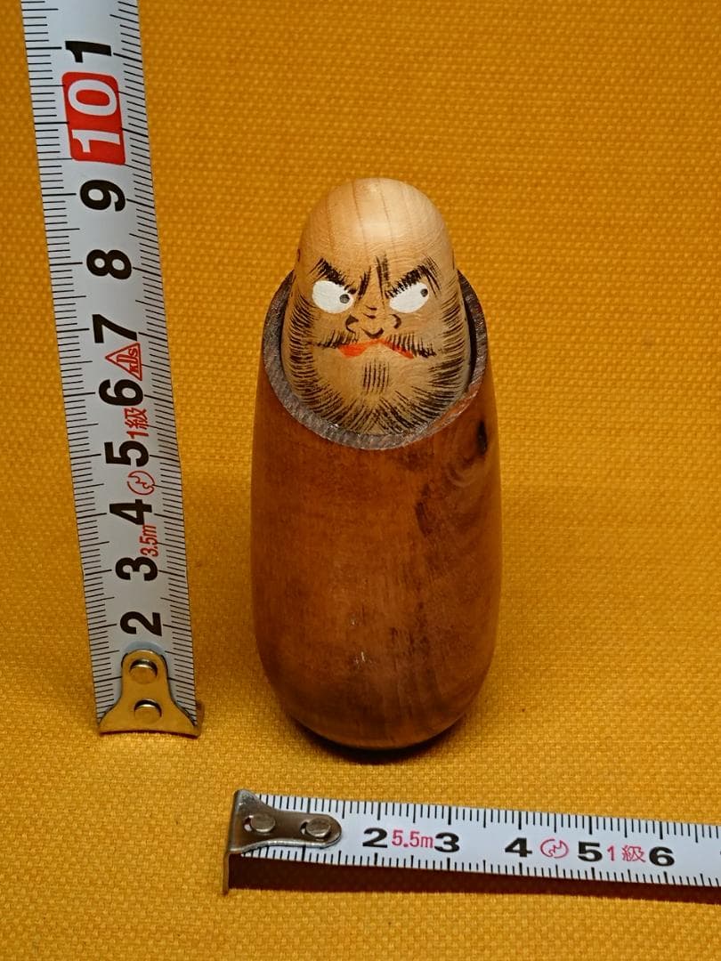 人形　だるま　達磨　木製　オブジェ　置物　インテリア　工芸品　美術品　A1001