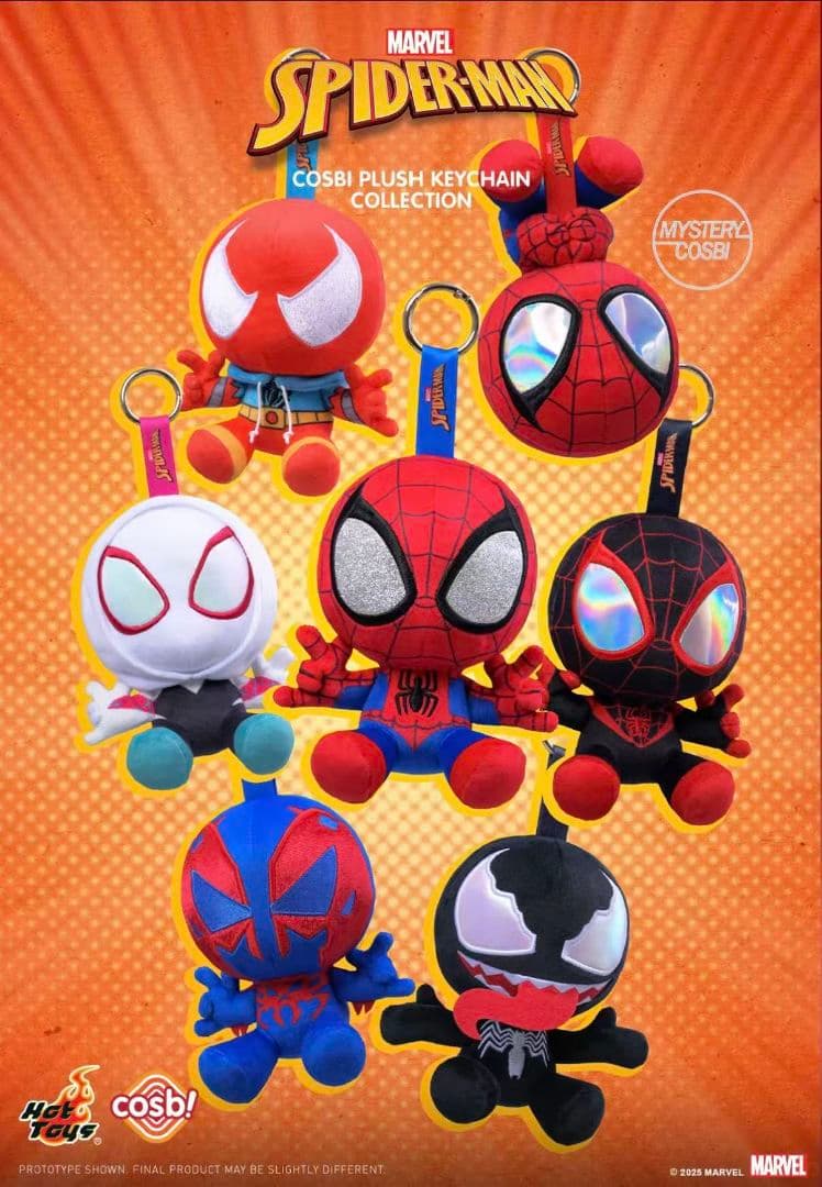Hot Toys スパイダーマン COSBIシリーズ ぬいぐるみ ブラインド