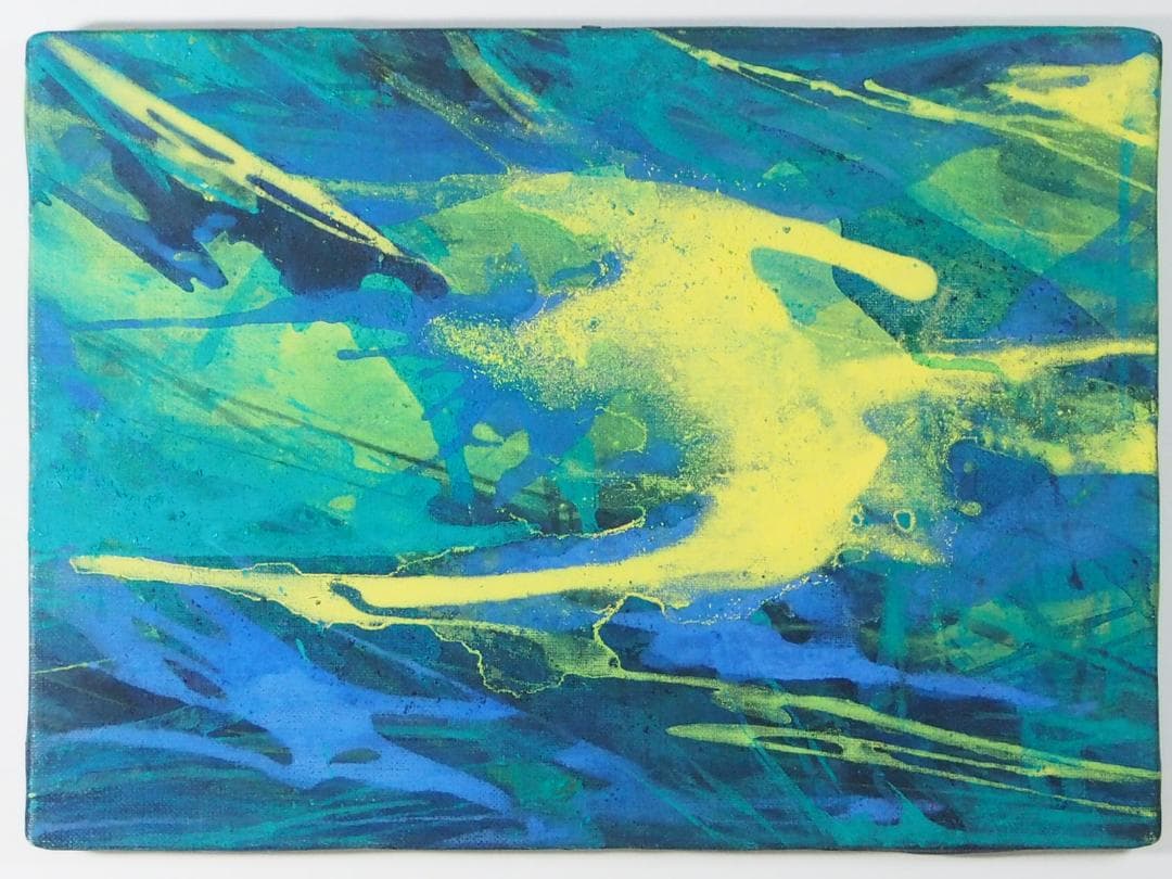 福市幸子「Original Evidence」◆キャンバス油彩画◆裏書有◆F4号