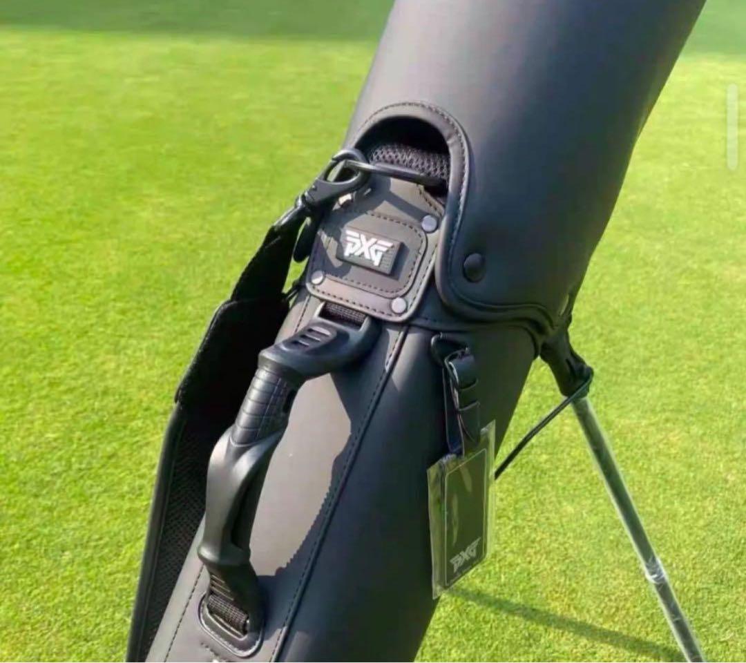 PXG ラウンドバッグ セルフスタンドバッグ ハーフキャディバッグ ブラック