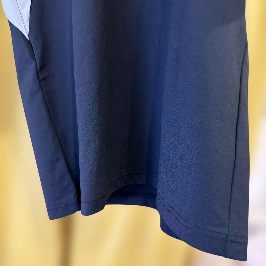 munsingwear M モックネック半袖シャツ 黒/白