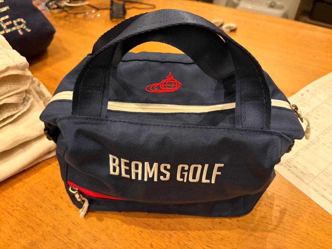 BEAMS GOLF ネイビー カートバッグ
