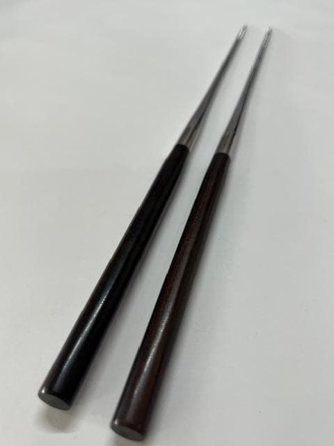 【新品・未開封】 黒檀柄 盛箸(本焼ステンレス)箸先165mm/全長305mm