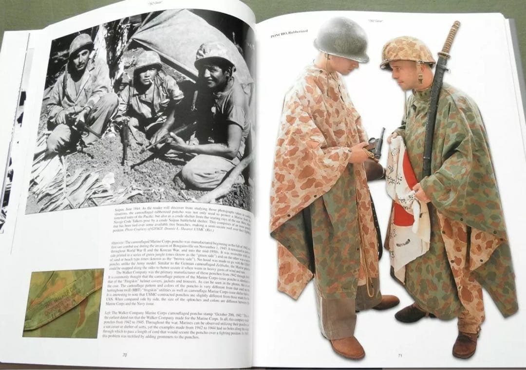 レア　米軍　ポンチョ　軍幕　第二次世界大戦　USMC ダックハンターカモ　タープ