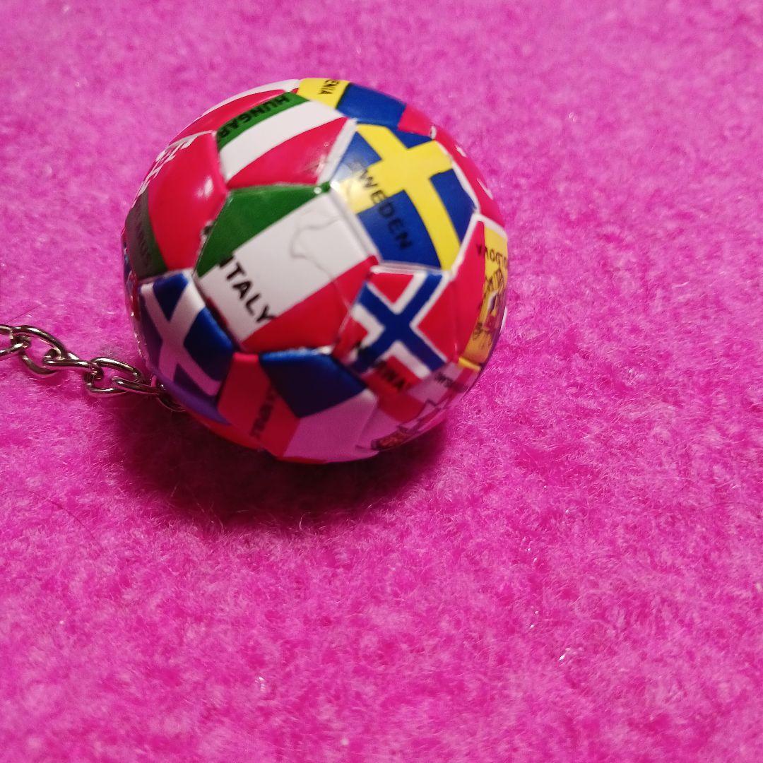 ❌サッカー好き- ̗̀ ෆ( ˶'ᵕ'˶)ෆ ̖́-新品キーホルダー直径約4