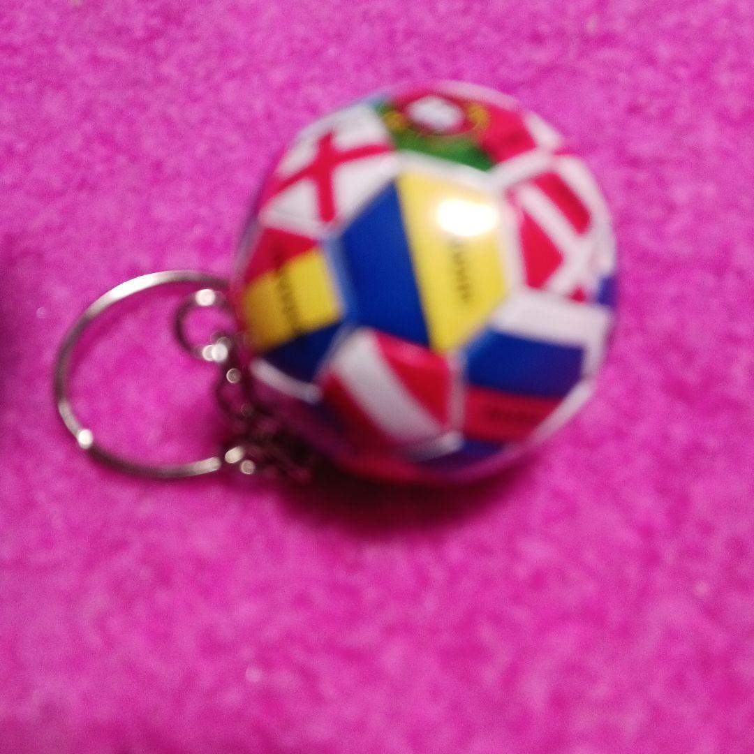 ❌サッカー好き- ̗̀ ෆ( ˶'ᵕ'˶)ෆ ̖́-新品キーホルダー直径約4