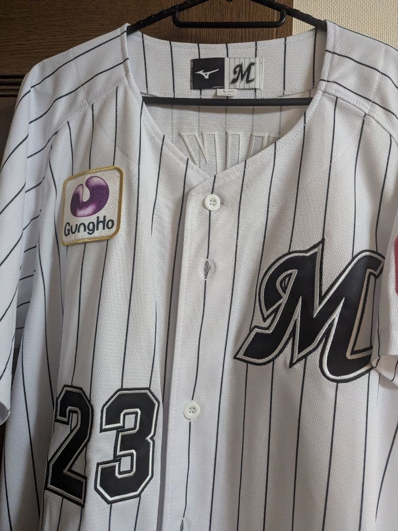 #千葉ロッテマリーンズ #23 石川選手 ホームユニフォーム サイズL