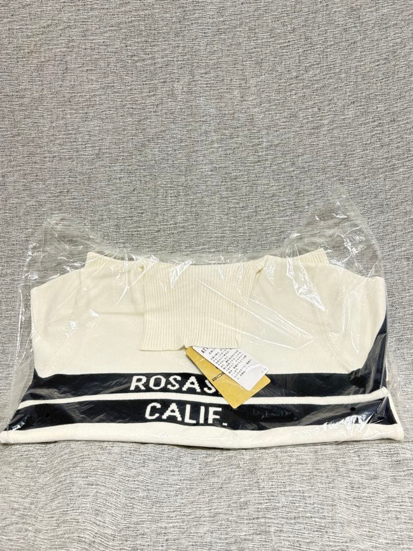 L ☆新品タグ付☆ ロサーセン　ニット タートルネック セーター ライン&ロゴ