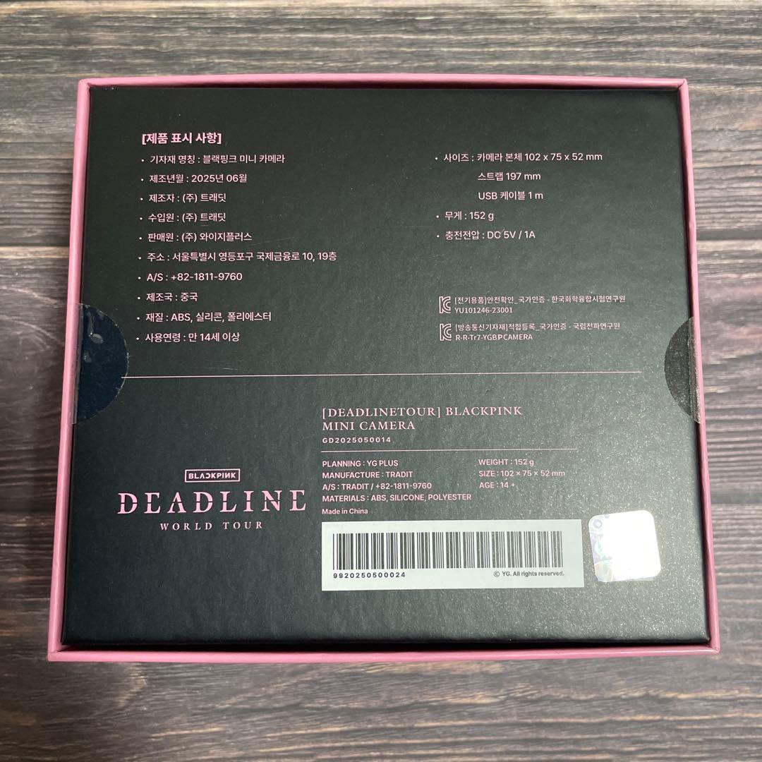 BLACKPINK DEADLINE ソウルコン ミニ カメラ
