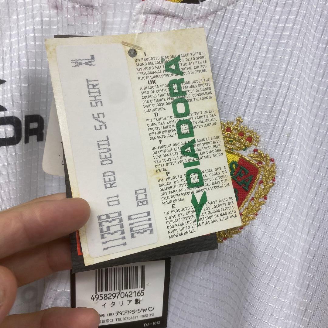 【新品】diadora ベルギー代表 ユニフォーム ゲームシャツ 1998年