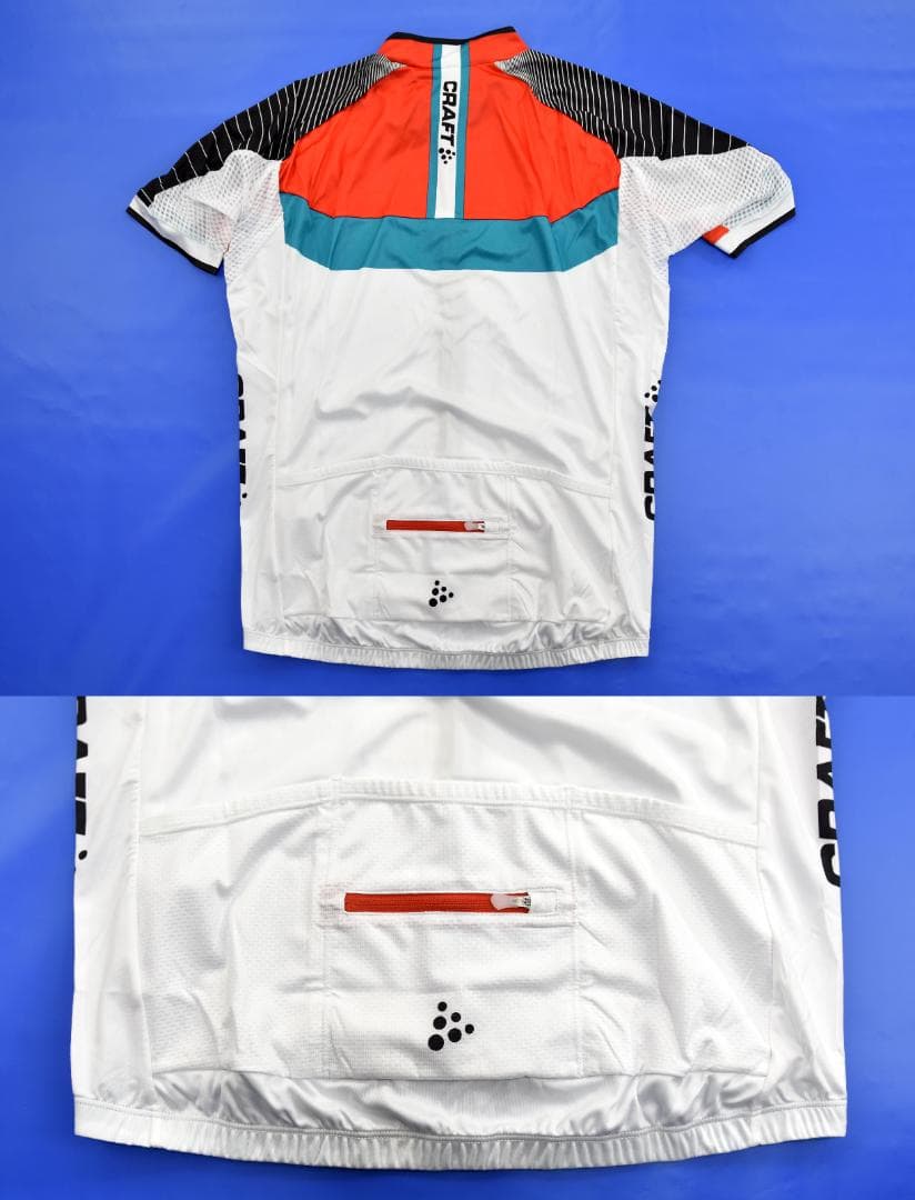 Craft GranFondo ジャージ size:L ホワイト/ヒート/ゲイル