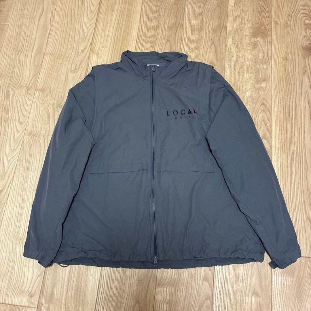 LOCALGOLF セットアップ　ベスト　グレー　XL