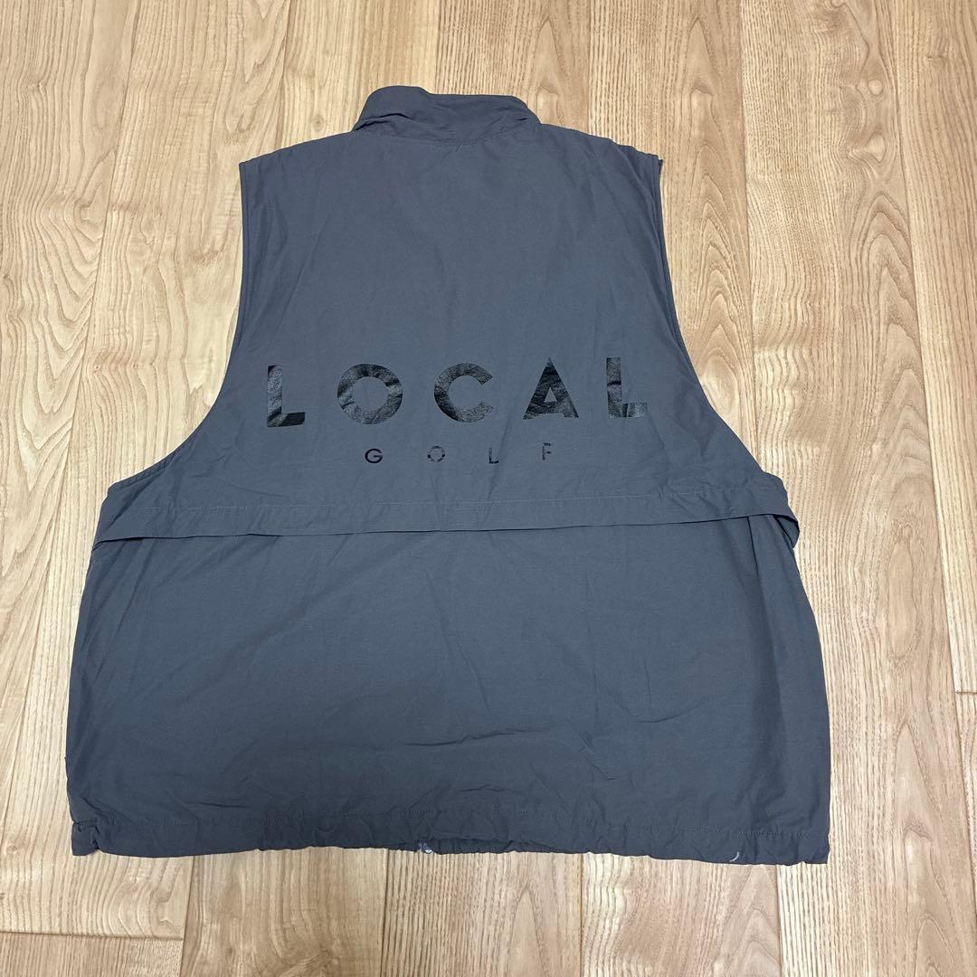 LOCALGOLF セットアップ　ベスト　グレー　XL