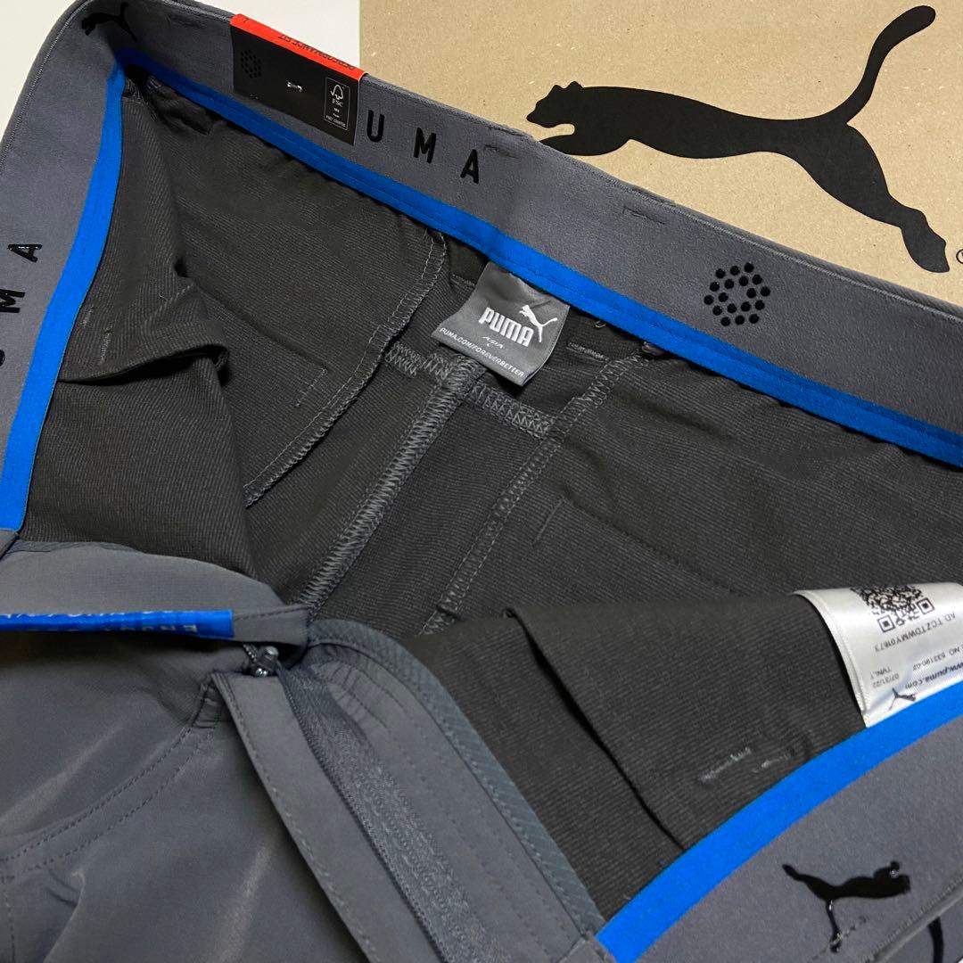 プーマ ゴルフ 裏微起毛 パンツ ストレッチ 防寒 メンズXL LL グレー