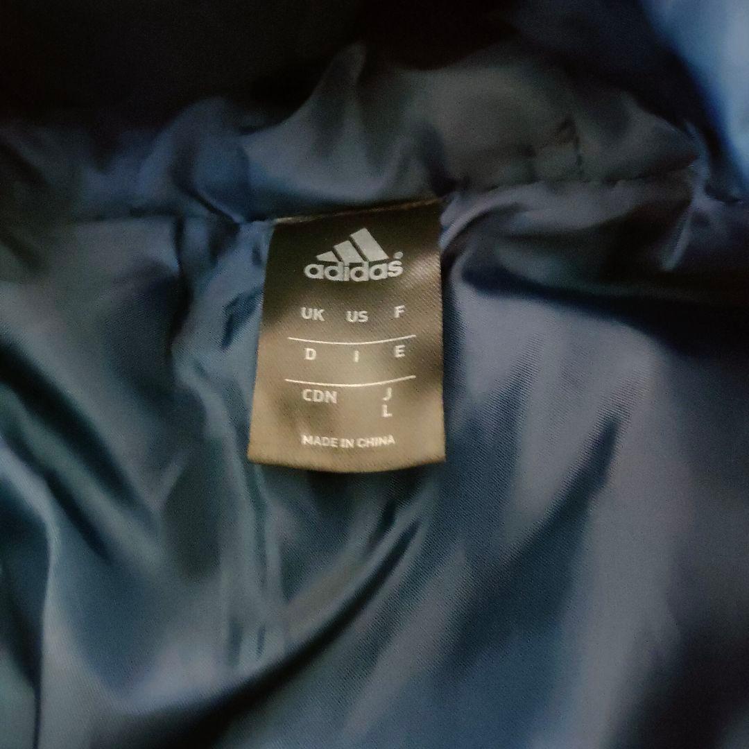【adidas】超ロングベンチコート ネイビー ダウン美品