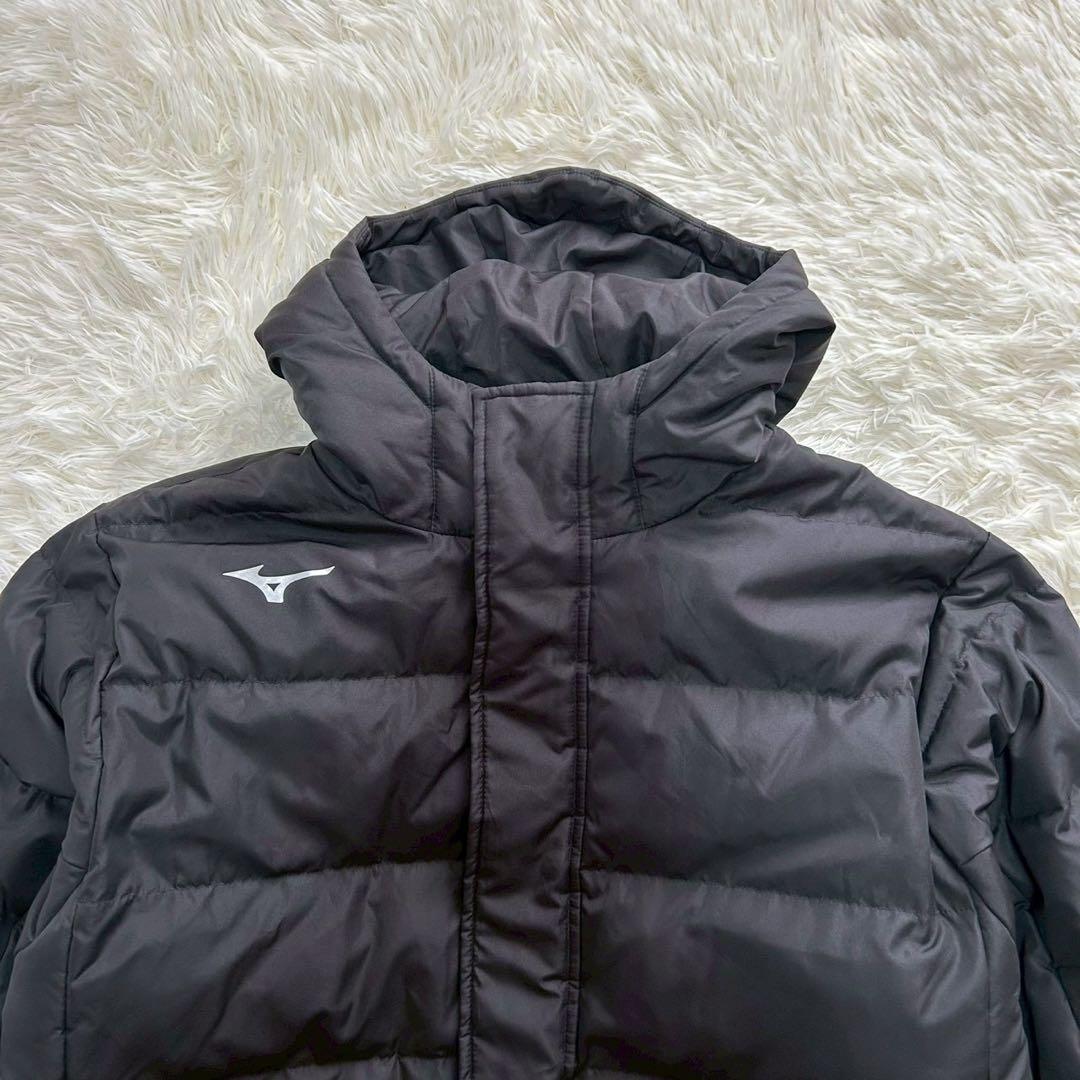 MIZUNO ミズノ ダウン90% ベンチコート ロング120cm ブラック L