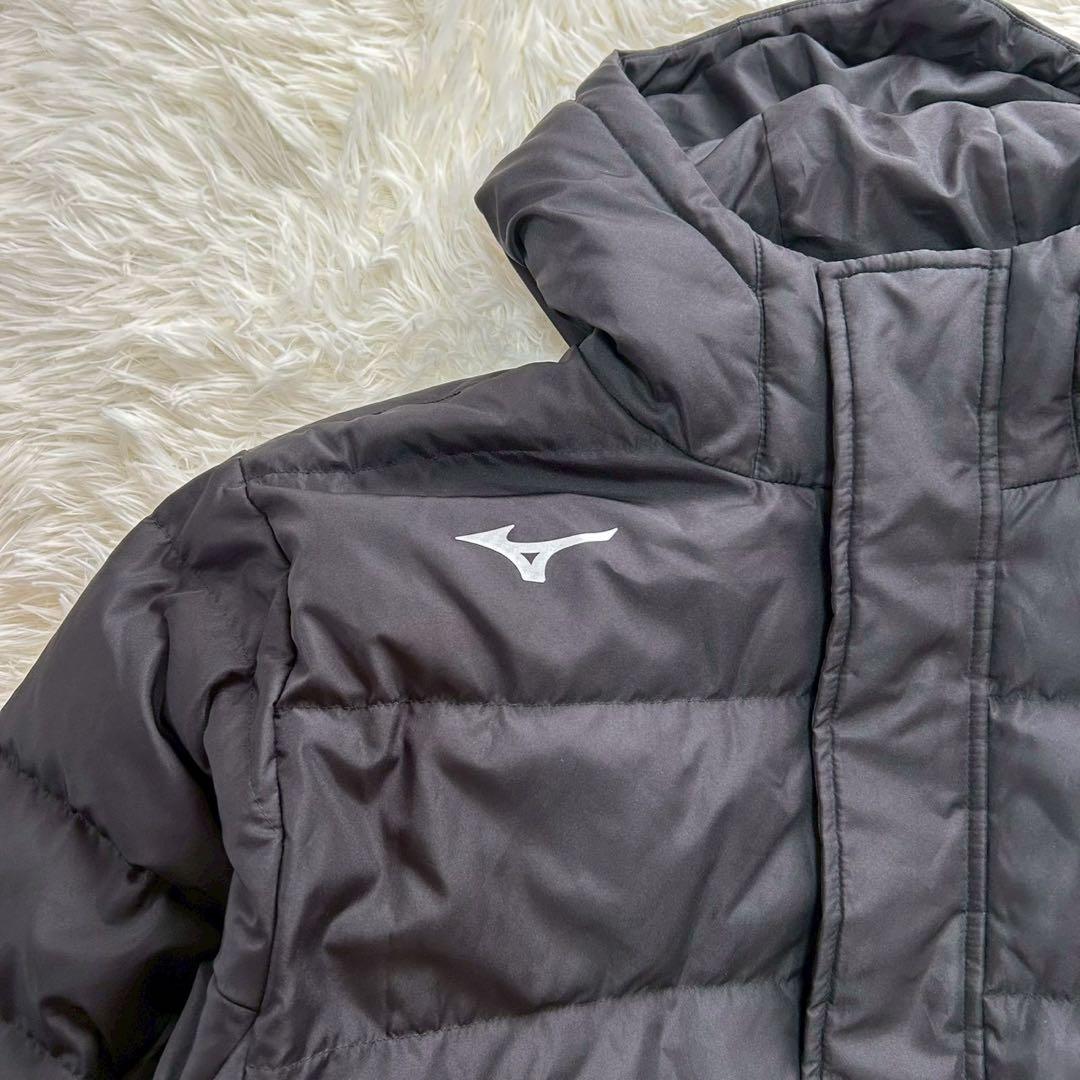 MIZUNO ミズノ ダウン90% ベンチコート ロング120cm ブラック L