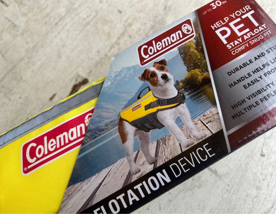 Colemanペットプールボートビーチ湖のFlotationベスト