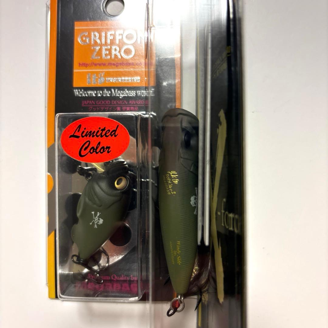 【希少・超限定】メガバス ＰＯＰ-Ｘ ＆ グリフォン ゼロ 『ドクロ』カラー！