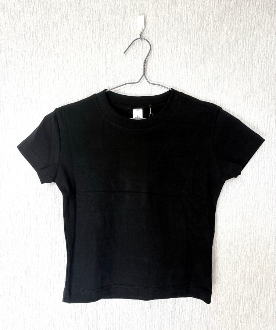 新品タグ付き alo yoga アローヨガ ショートスリーブTシャツ ブラックS